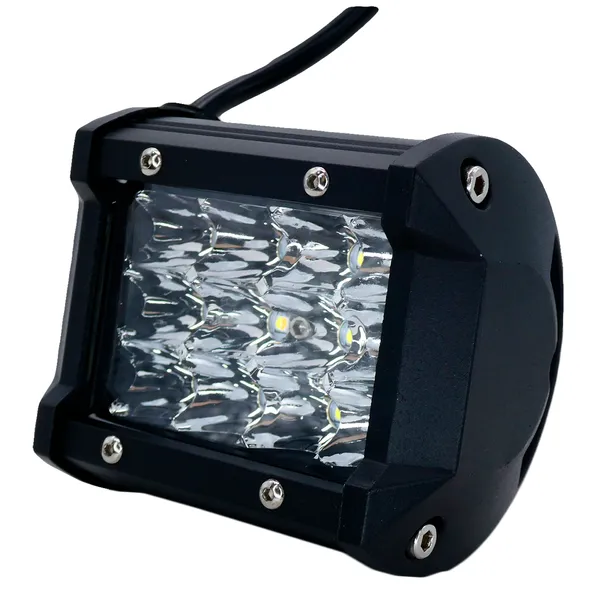 Faro Led Xtreme 4" 12 Led 3030 12W 10-30V Spot Ambar con Flash